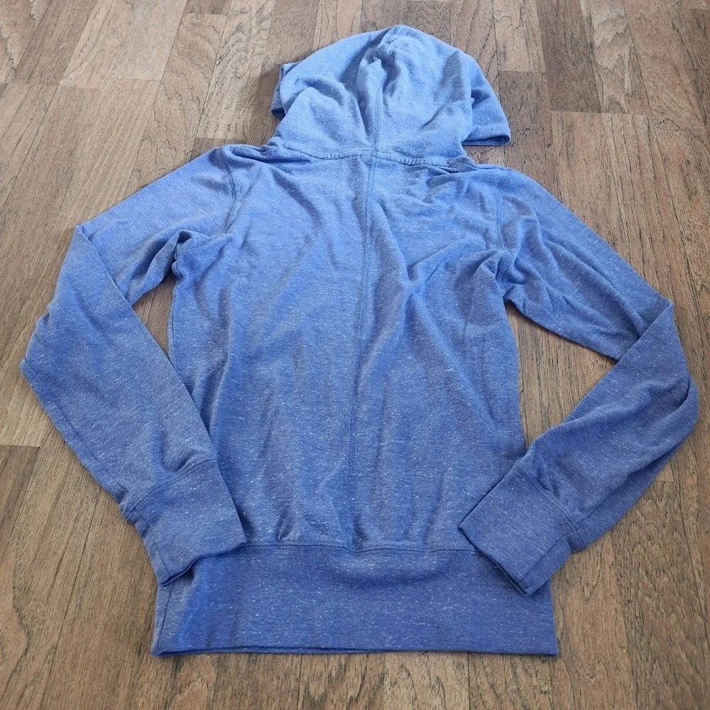 Nike Gym Vintage Hoodie Womens XS Blue Purple Heather Funnel Neck 614820-527 400